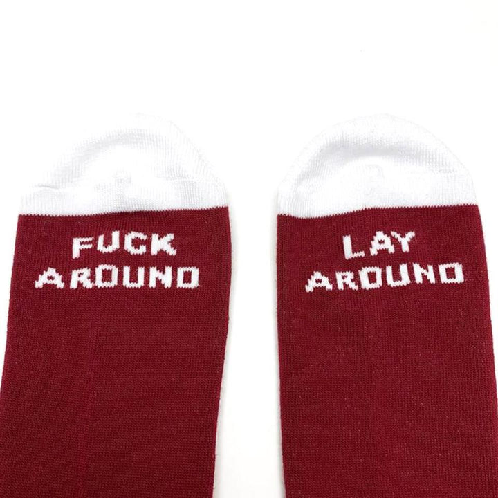 Cult Big Logo Crew Socks - Borgogna
