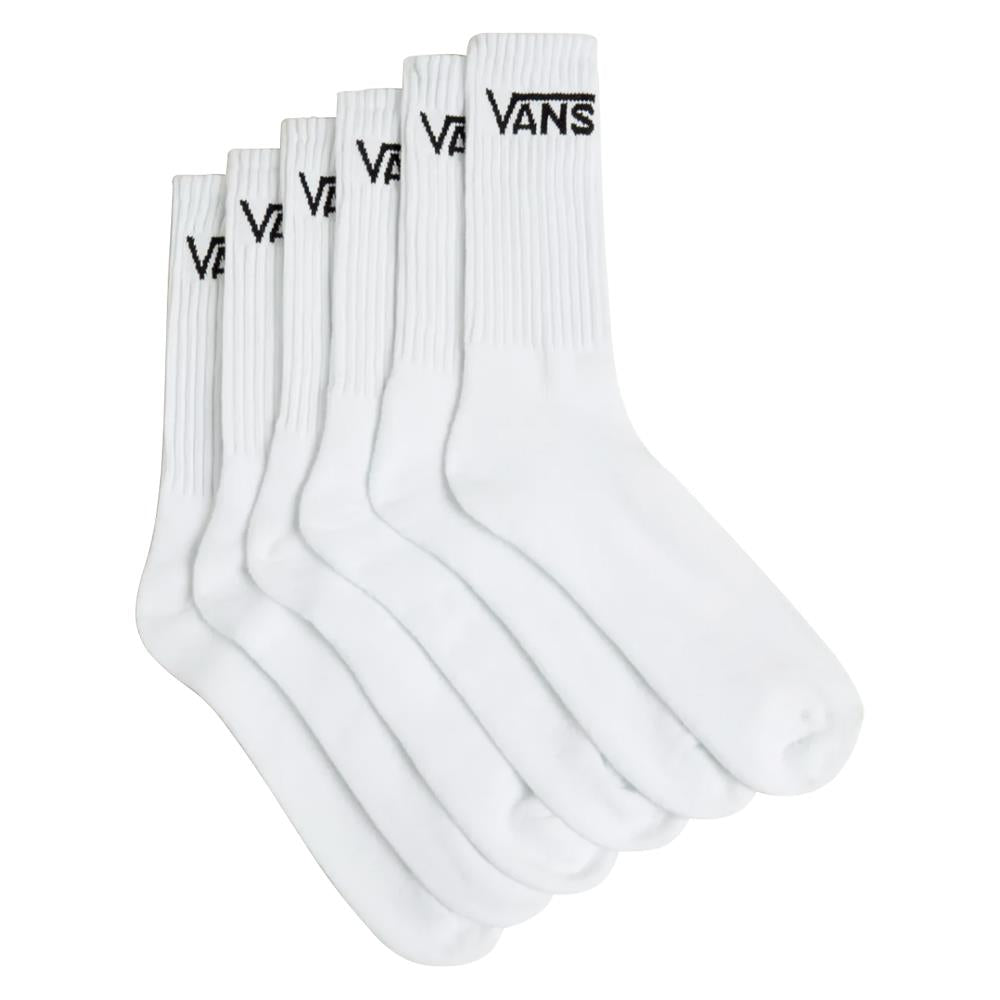 Vans Classic Crew Socks 6-Pack - White