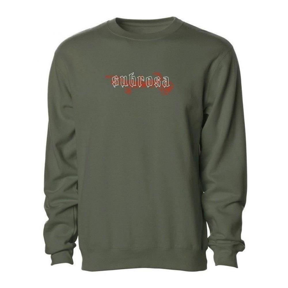 Subrosa Knife Fight Crewneck Sweatshirt - Army Green