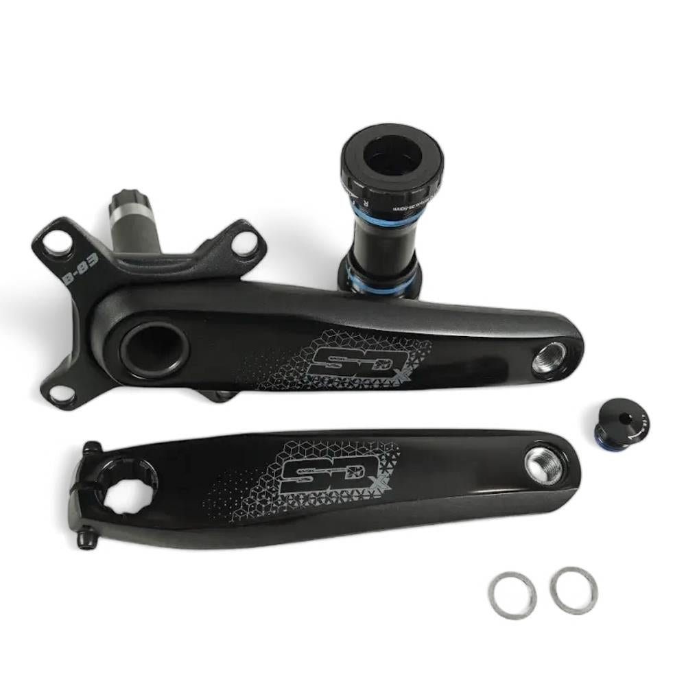 bmx bicycle cranks SD B-83 Hollow 4 Hole Crankset Black / 180mm Judge_mt-atom-2-sv-22.06-mt-v-35-dks512-visor var1value:Gloss Grey Black Crank spindles are sold Miami Dolphins NFL Helmet