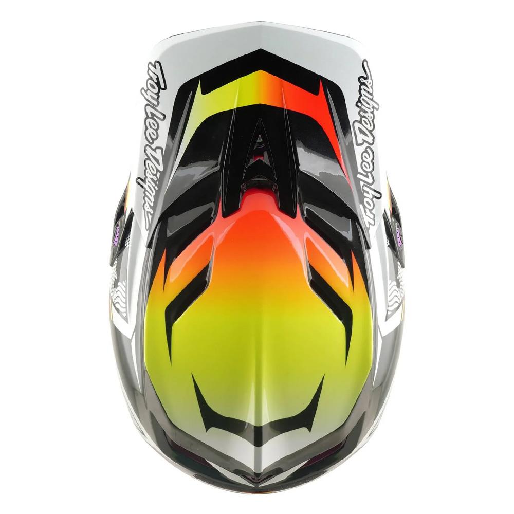 Troy Lee D4 Carbon MIPS Race Helmet - Lined Up Black