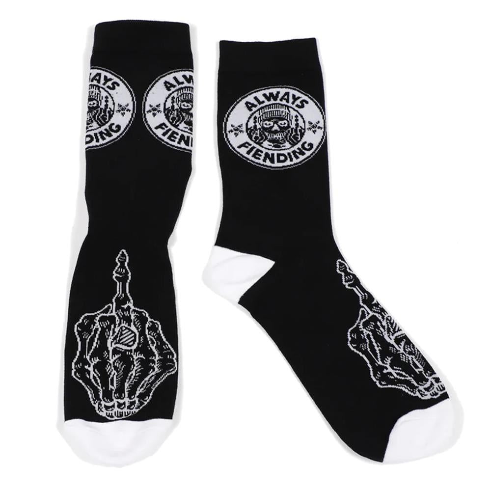 Fiend Always Fiending Socks - Black