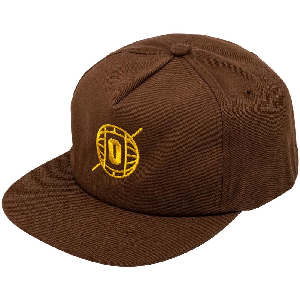 Odyssey Relay Hat - Brown With Golden Yellow Stitch