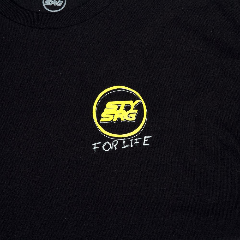 Stay Strong Scribble Long Sleeve T-Shirt - Black