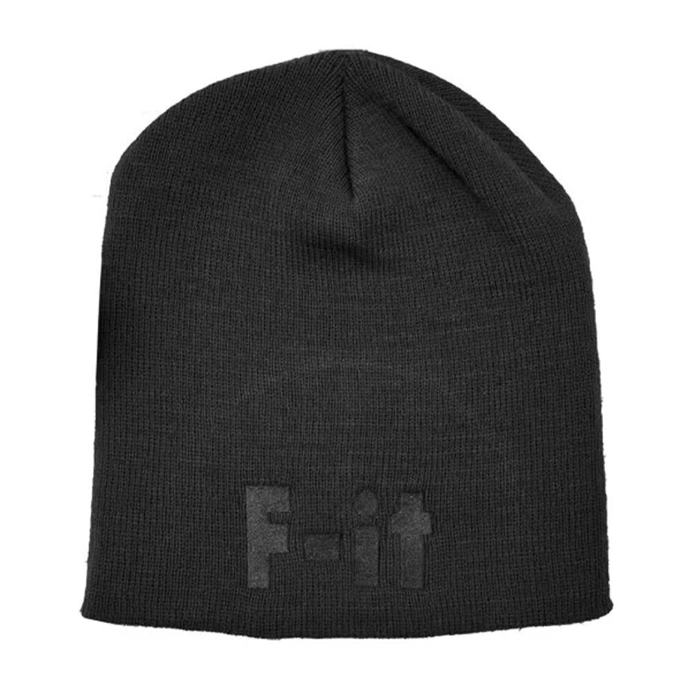 Fit 8" Uncuffed F-IT Beanie - Black
