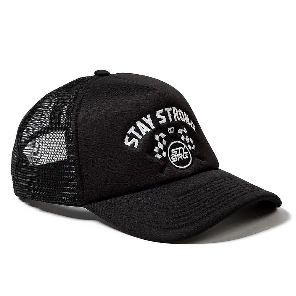 Stay Strong Speed & Style Mesh Trucker Cap - Black