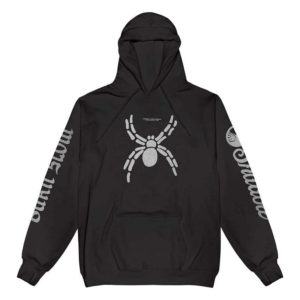 Burn Slow x Shadow Riding Gear Spider Logo Pullover Hoodie - Black