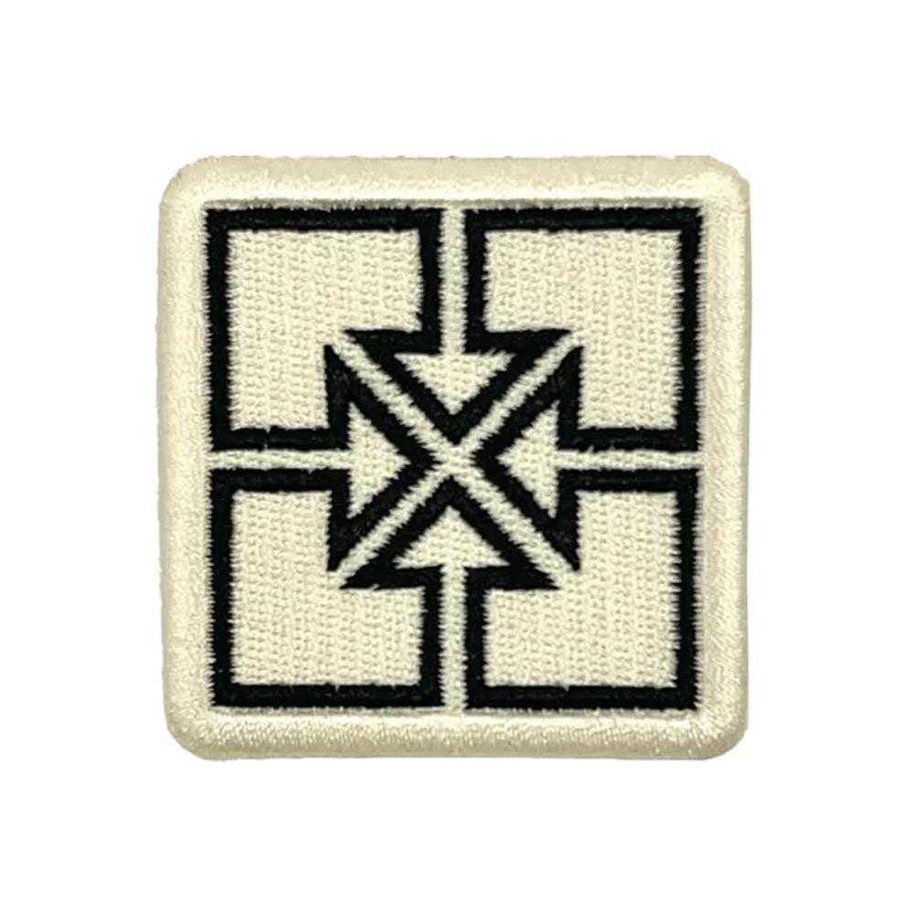 Fit Key 2'' Embroidered Patch - Cream and Black