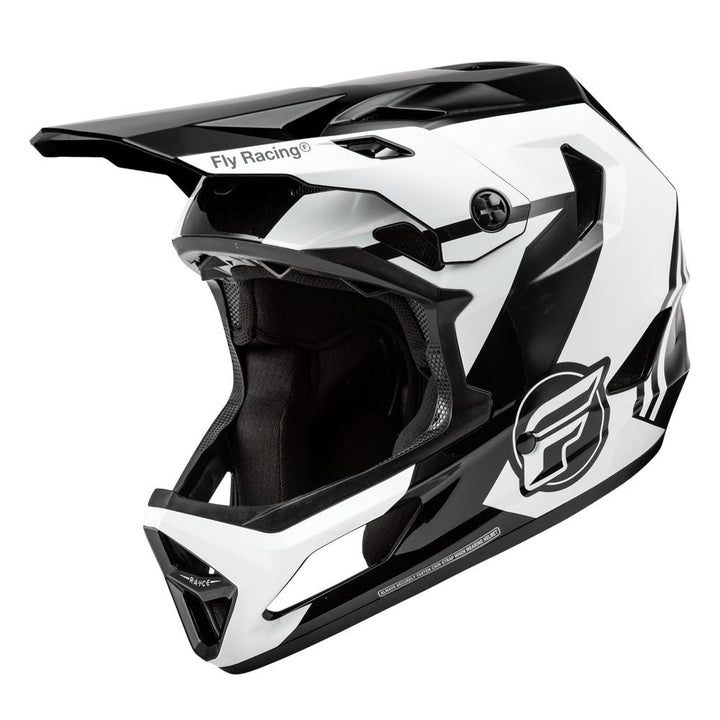 Fly Racing Rayce Helmet - Black/White/Grey