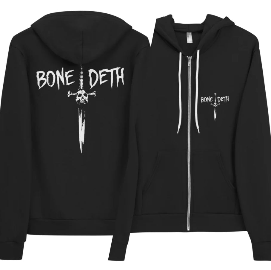 Bone Deth Dagger Hoodie - Negro