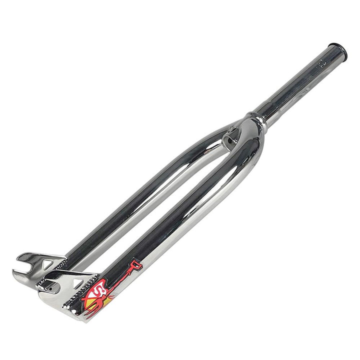 S&M Shield Pitchfork - Limited Edition Chrome - 33mm Offset