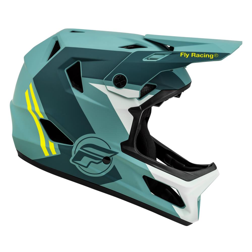 Fly Racing Rayce Helmet - Matte Blue Stone/Hi-Vis