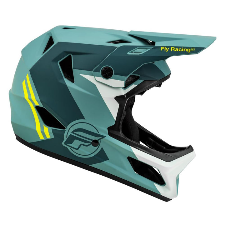 Fly Racing Rayce Helmet - Matte Blue Stone/Hi-Vis