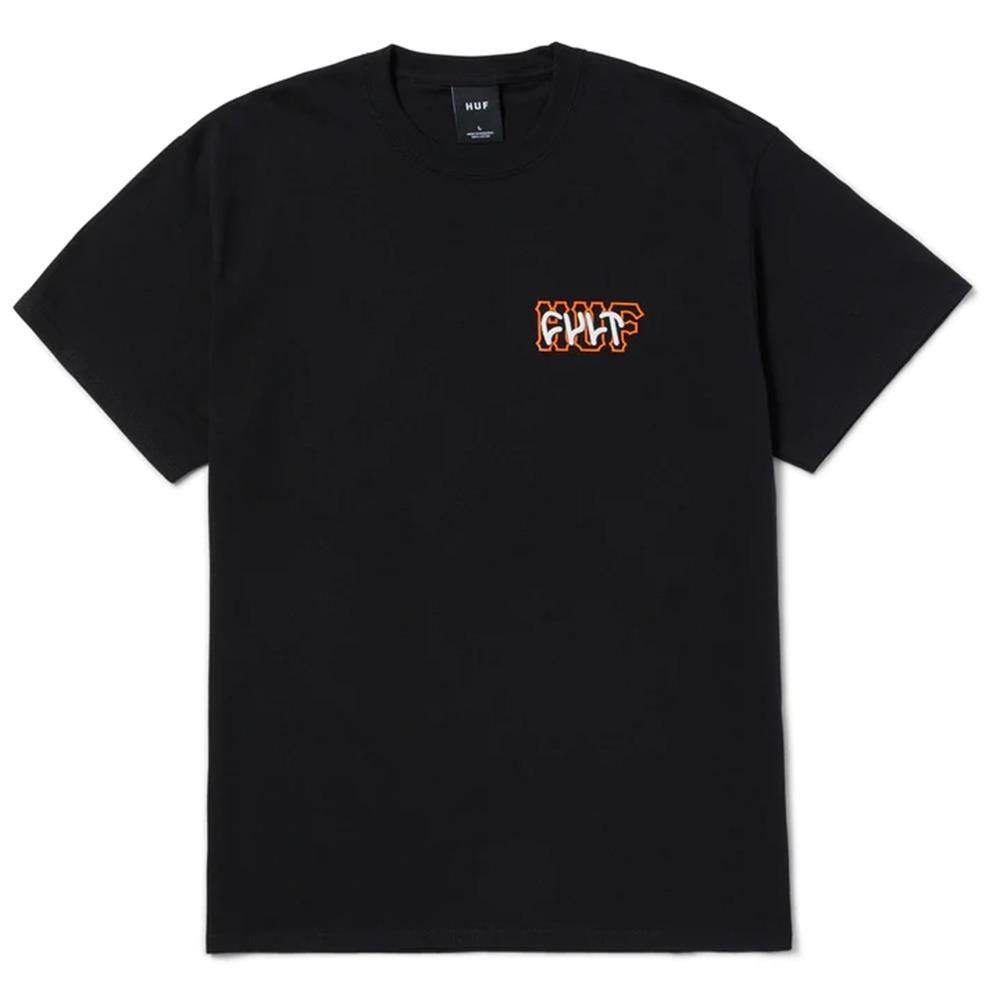 Cult X Huf T-Shirt - Black