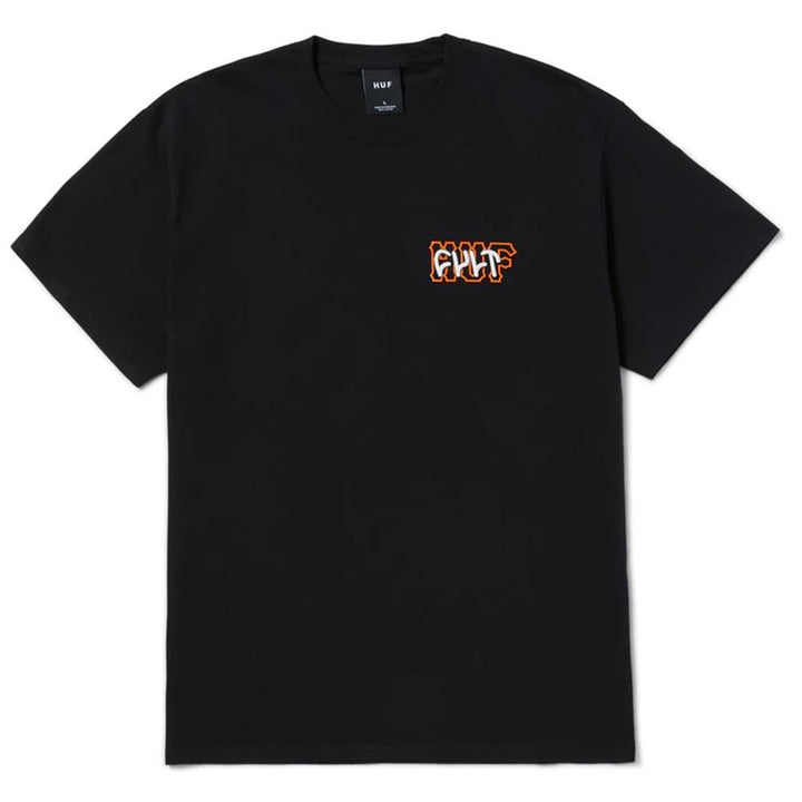 Cult X Huf T-Shirt - Black