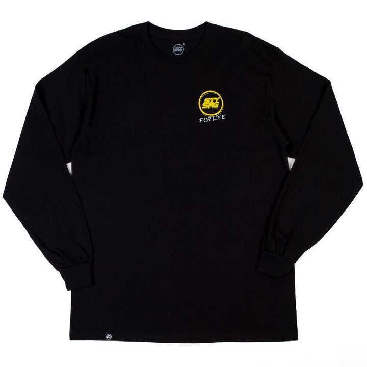 Stay Strong Scribble Long Sleeve T-Shirt - Black