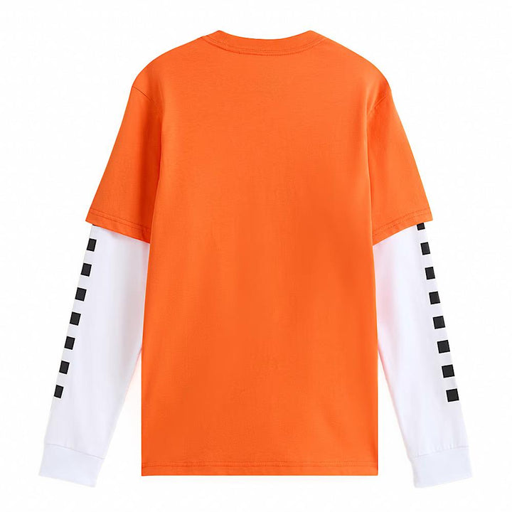 Vans Long Check Twofer Kids T-shirt - Flame