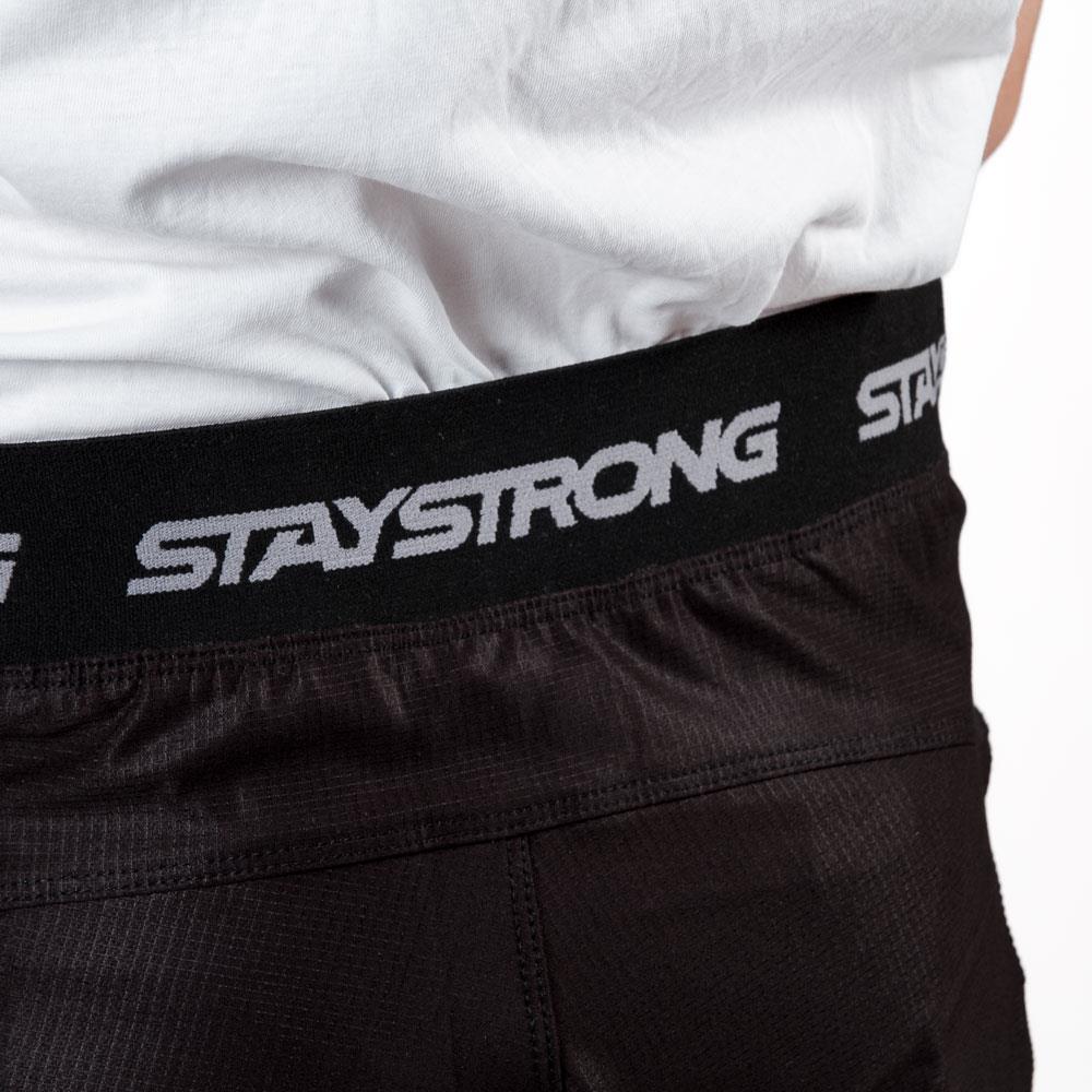 Stay Strong Junior V3 Shorts de carrera - Negro/Blanco