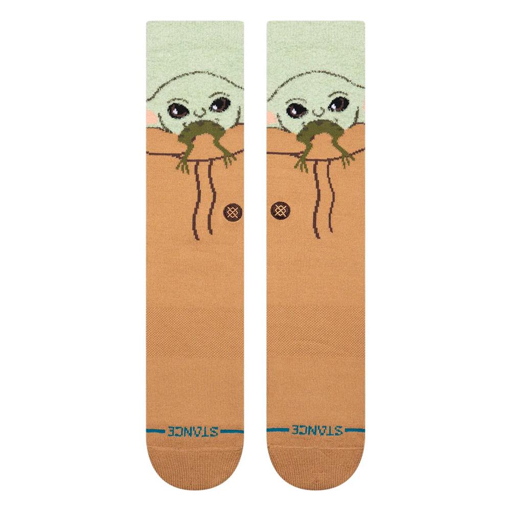 Stance Grogu Hungry Crew Socks - Green - Large