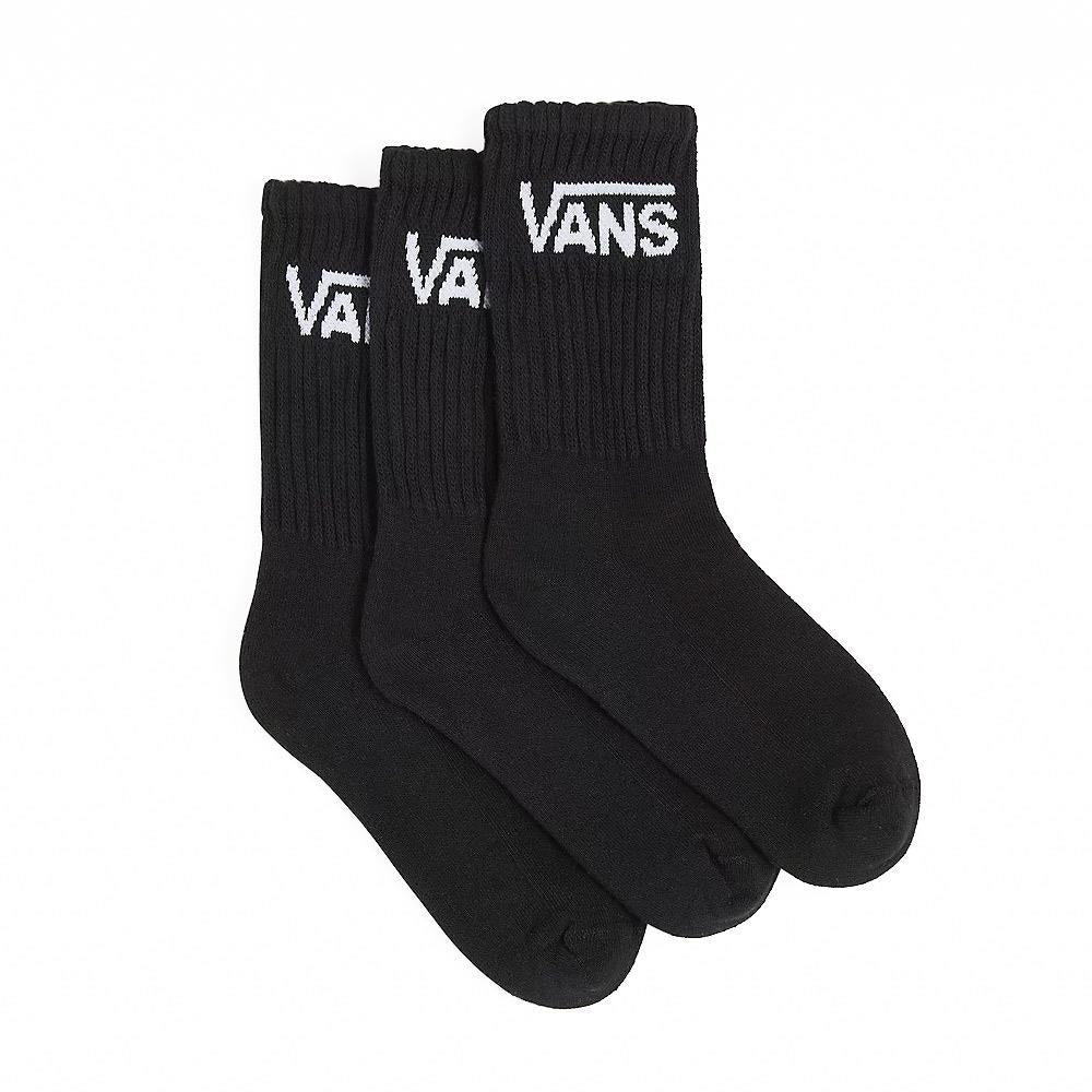 Vans Kids Classic Crew Socks 3-Pack - Black