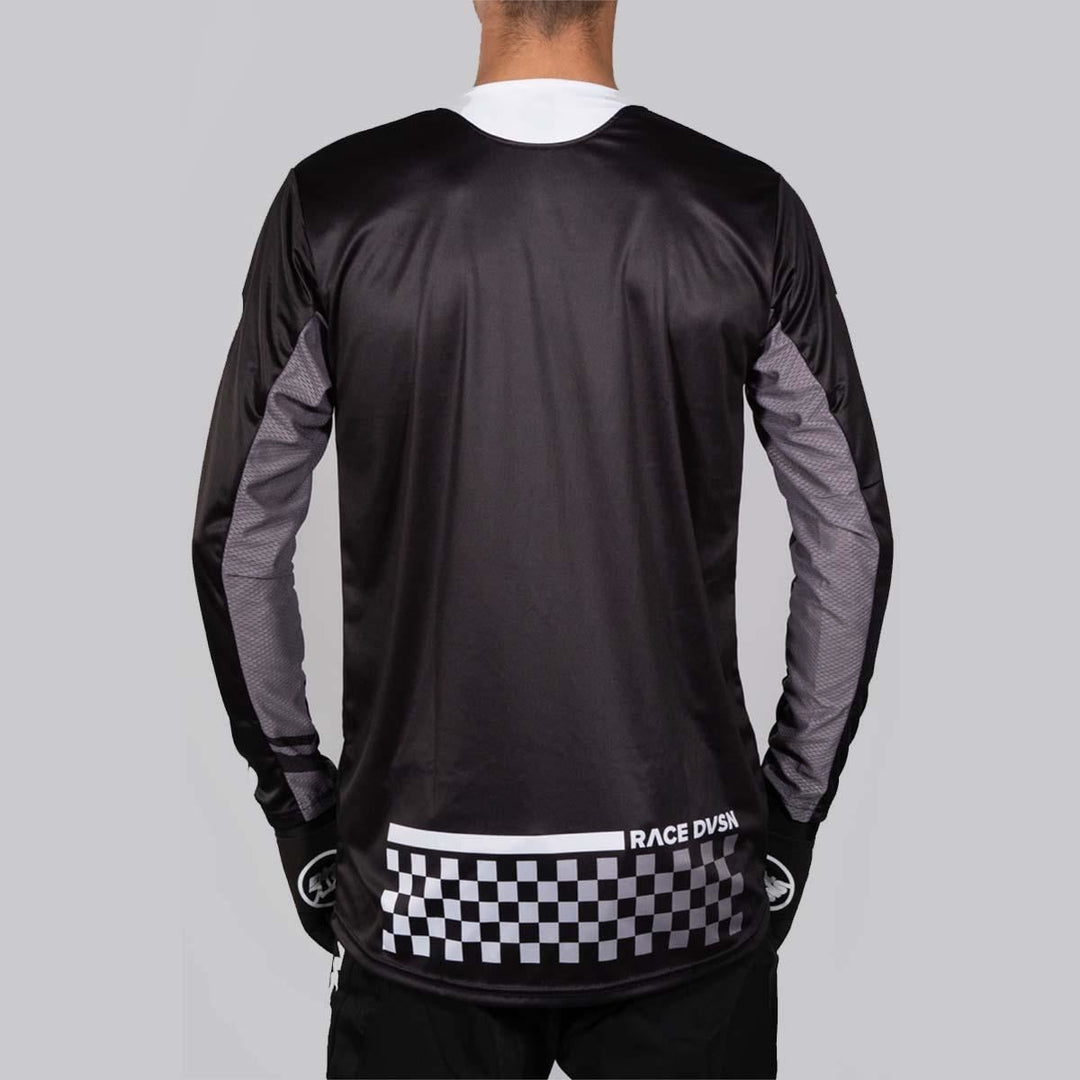 Stay Strong Checker Race Jersey - Black