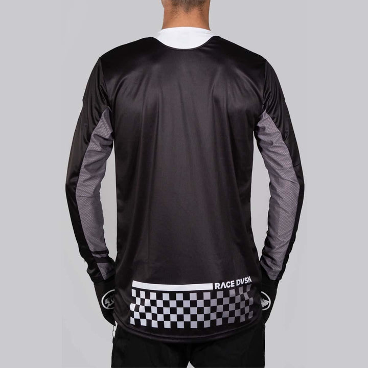 Stay Strong Checker Race Jersey - Black