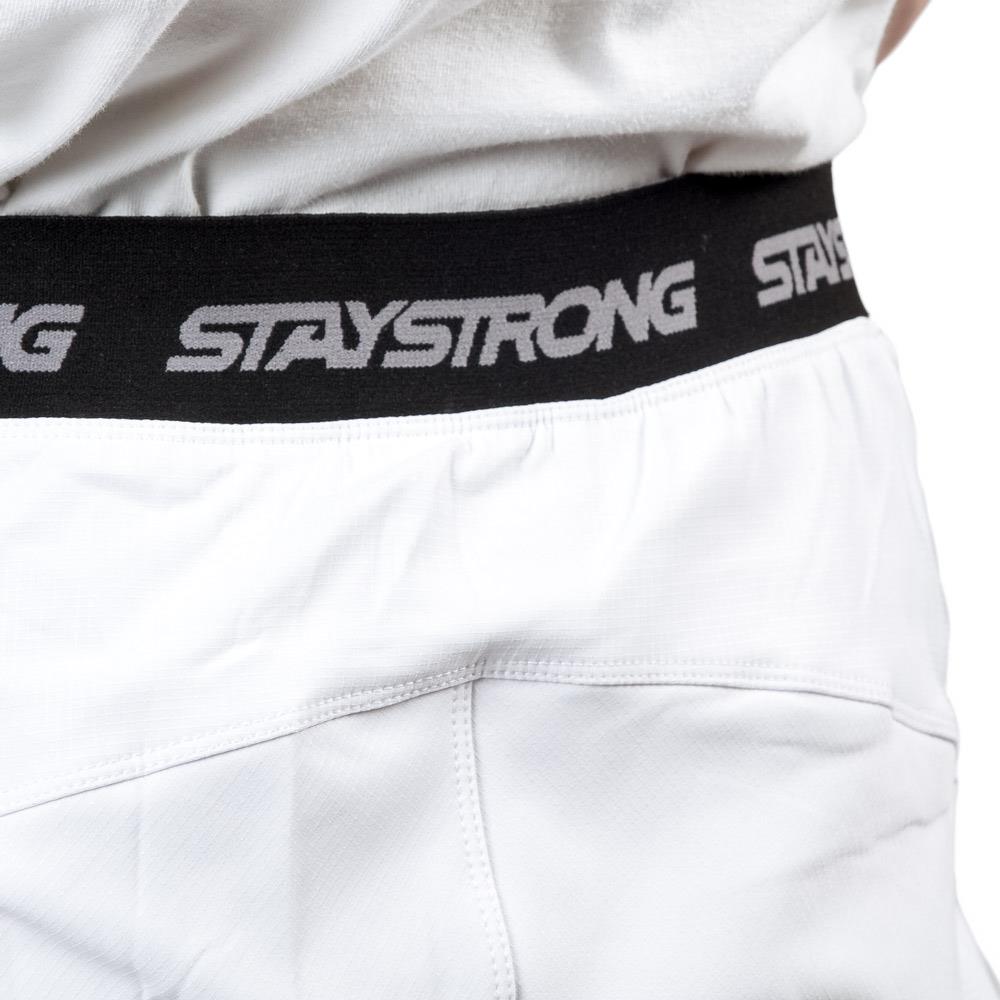 Stay Strong V3 Pantalons de course - blanc /Noir