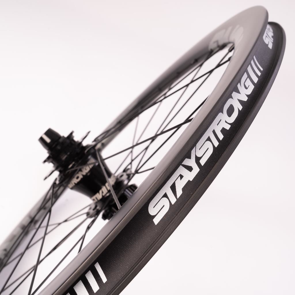 Stay Strong Carbon Reactiv 2 20" Disc Race Wheelset - Carbon/ 1-1/8"