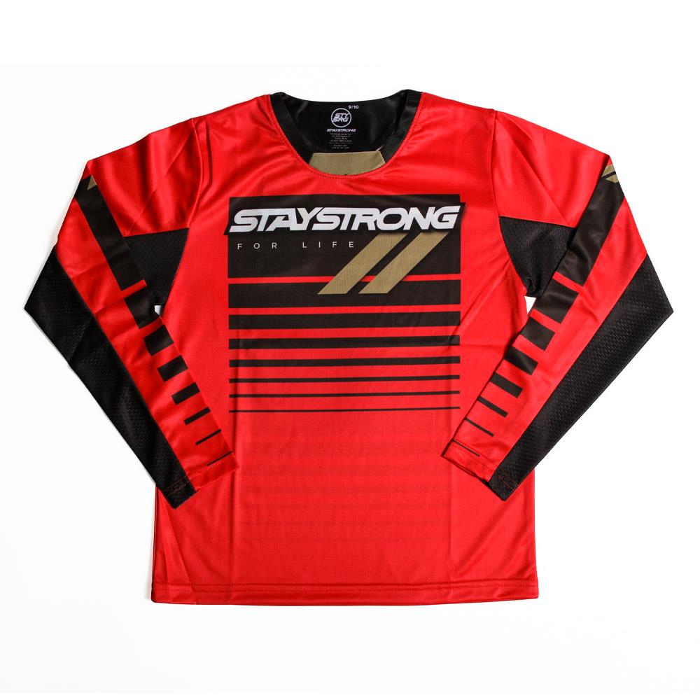 Red Source Stay Strong For Life Youth Race Jersey - Red – Source BMX - US