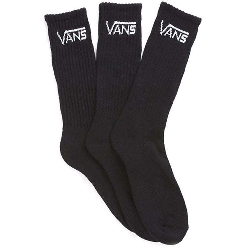 Vans Calcetines clásicos de la tripulación 3 PACK - Negro