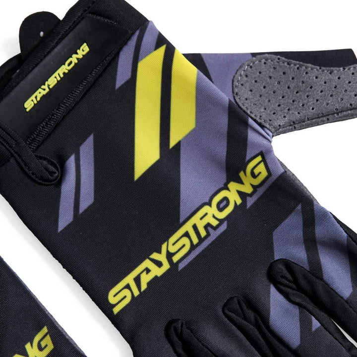 Stay Strong Multi Chevron Gloves - Black/Yellow