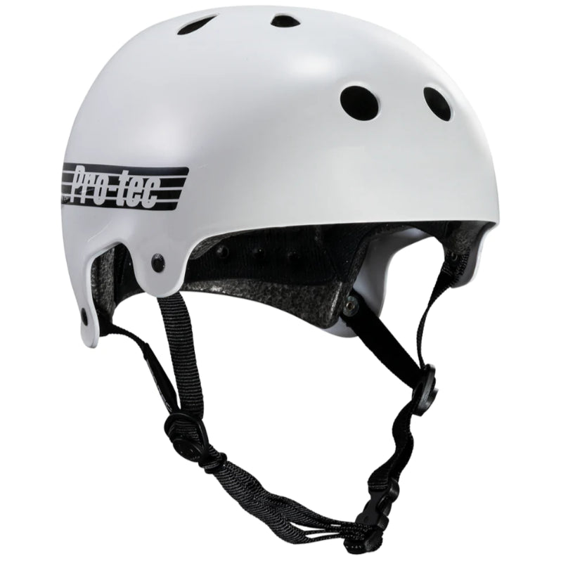 Pro-Tec Casco della vecchia scuola - bianco lucido
