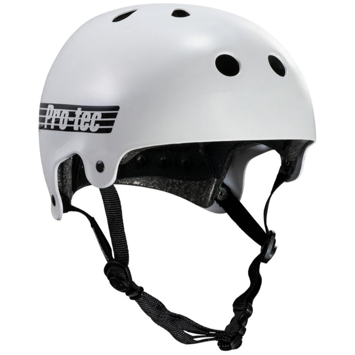 Pro-Tec Casco della vecchia scuola - bianco lucido