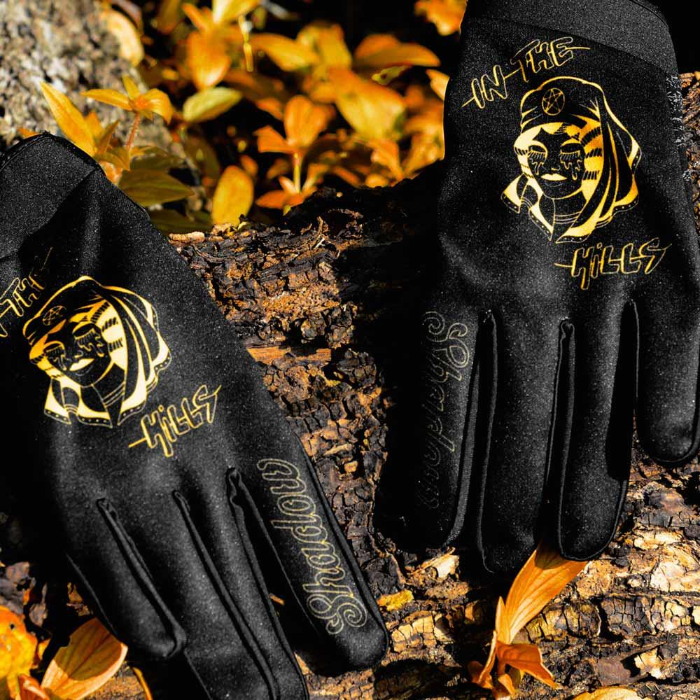 Shadow x In The Hills Gang Conspire Gloves - Black/Yellow