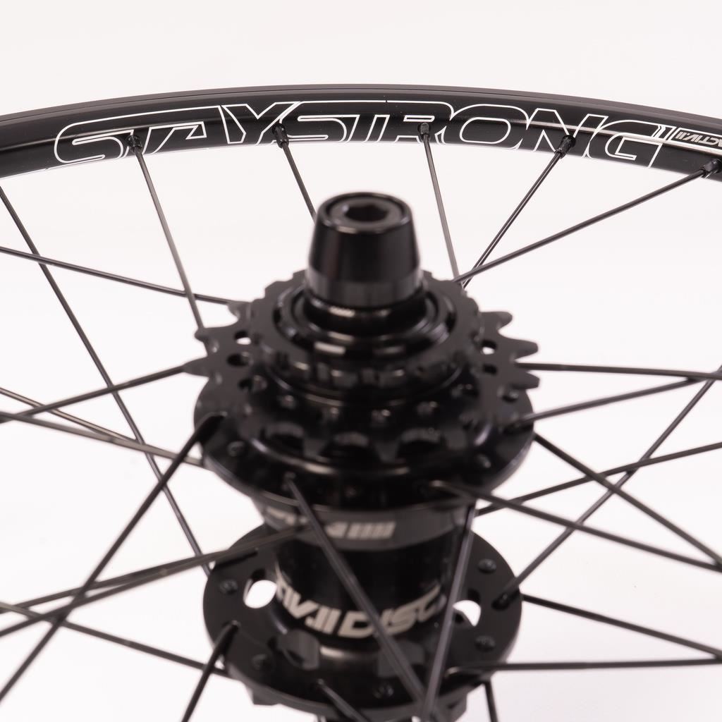 Stay Strong Reactiv 2 20" Disc Race Wheelset- Black/ 1-1/8"