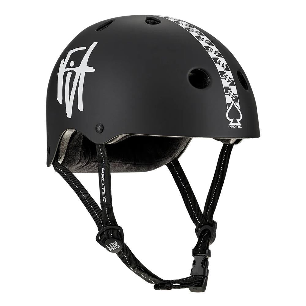 Pro-Tec Low Pro FIT Checkered Helmet - Matt Black