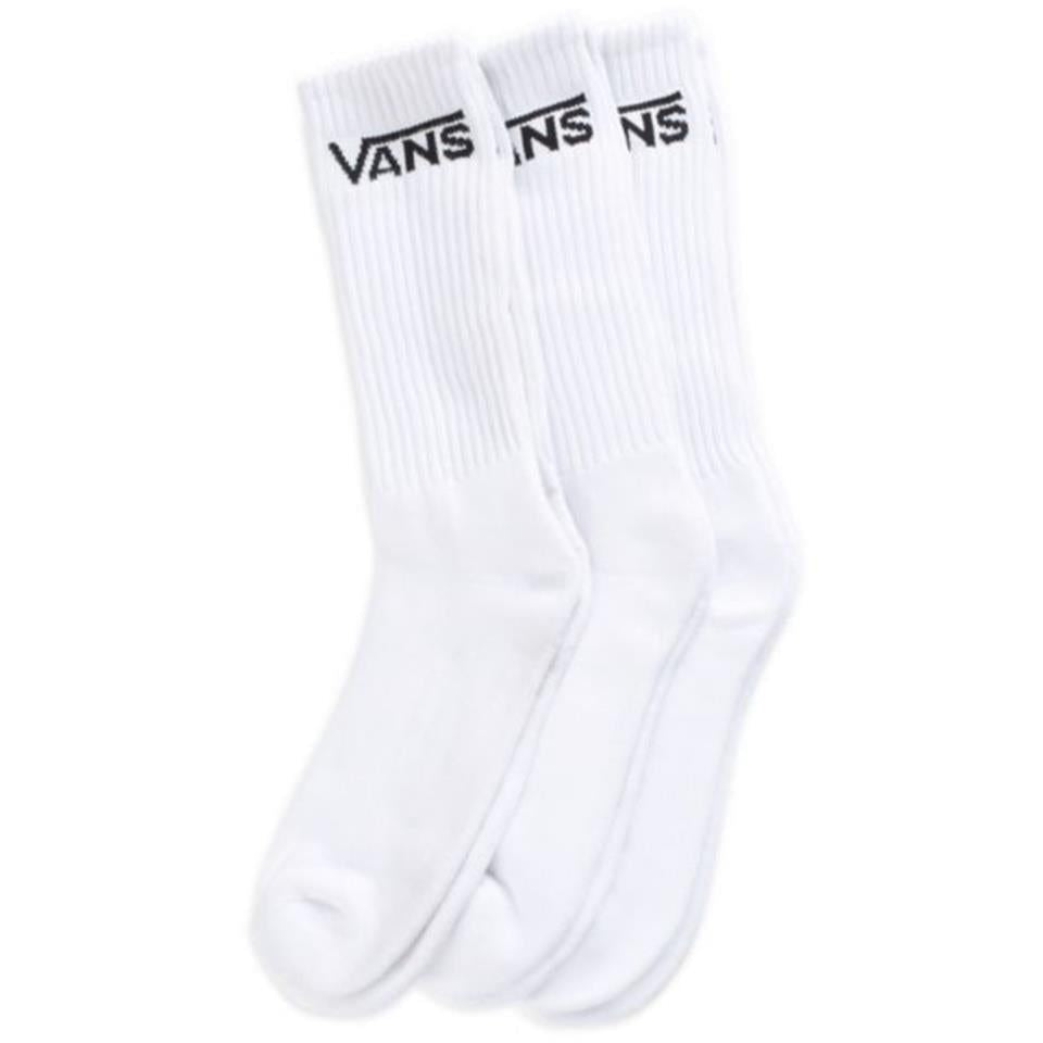 Vans Classic Crew Socks 3 Pack - White