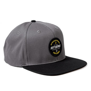 Stay Strong BFS Circle Patch Snapback Cap - Grey/Black