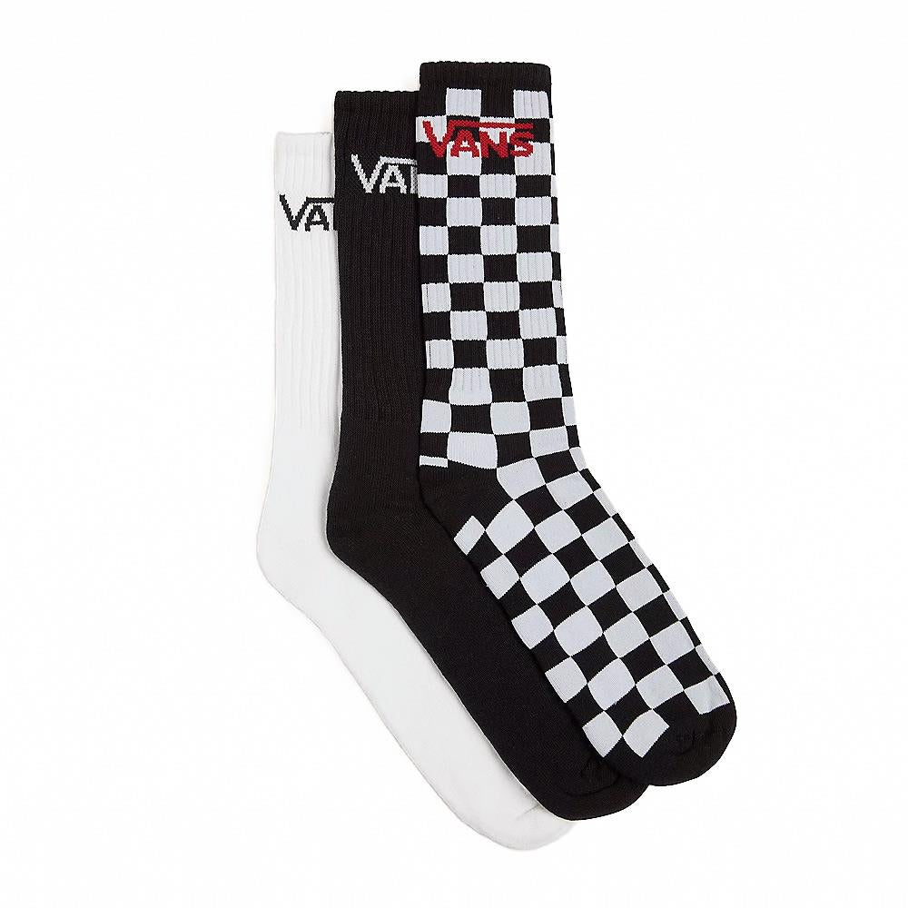 Vans Classic Crew Socks 3-Pack - Black/White