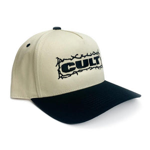 Cult Bolts Cap - Cream/Black