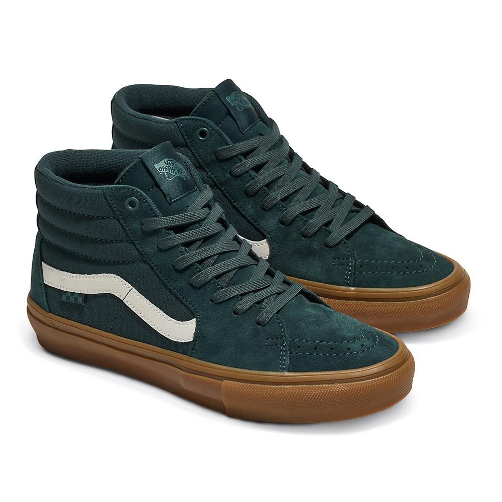 Vans Skate sk8 -hi - Dark Green/Gum