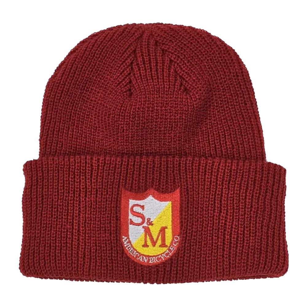 S&M Ribbed Cuffed Beanie - Red