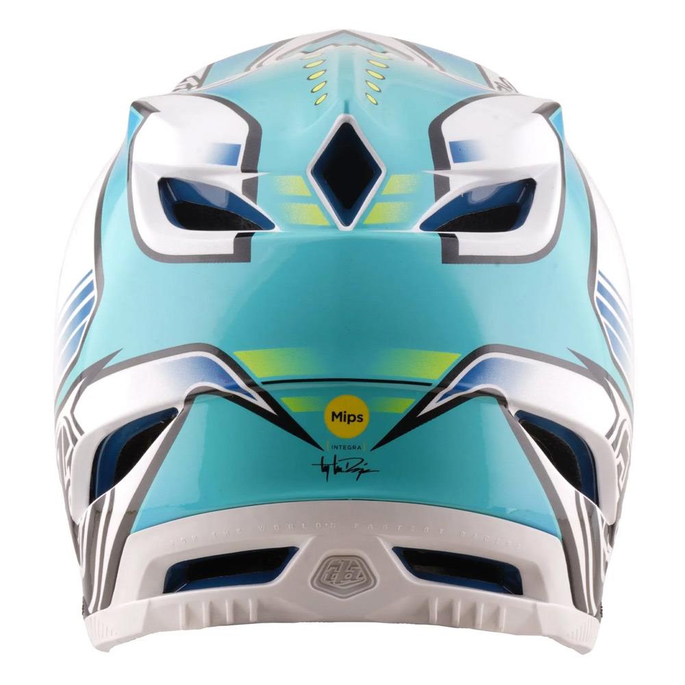 Troy Lee D4 Composite Race Helmet - Crest Real Teal