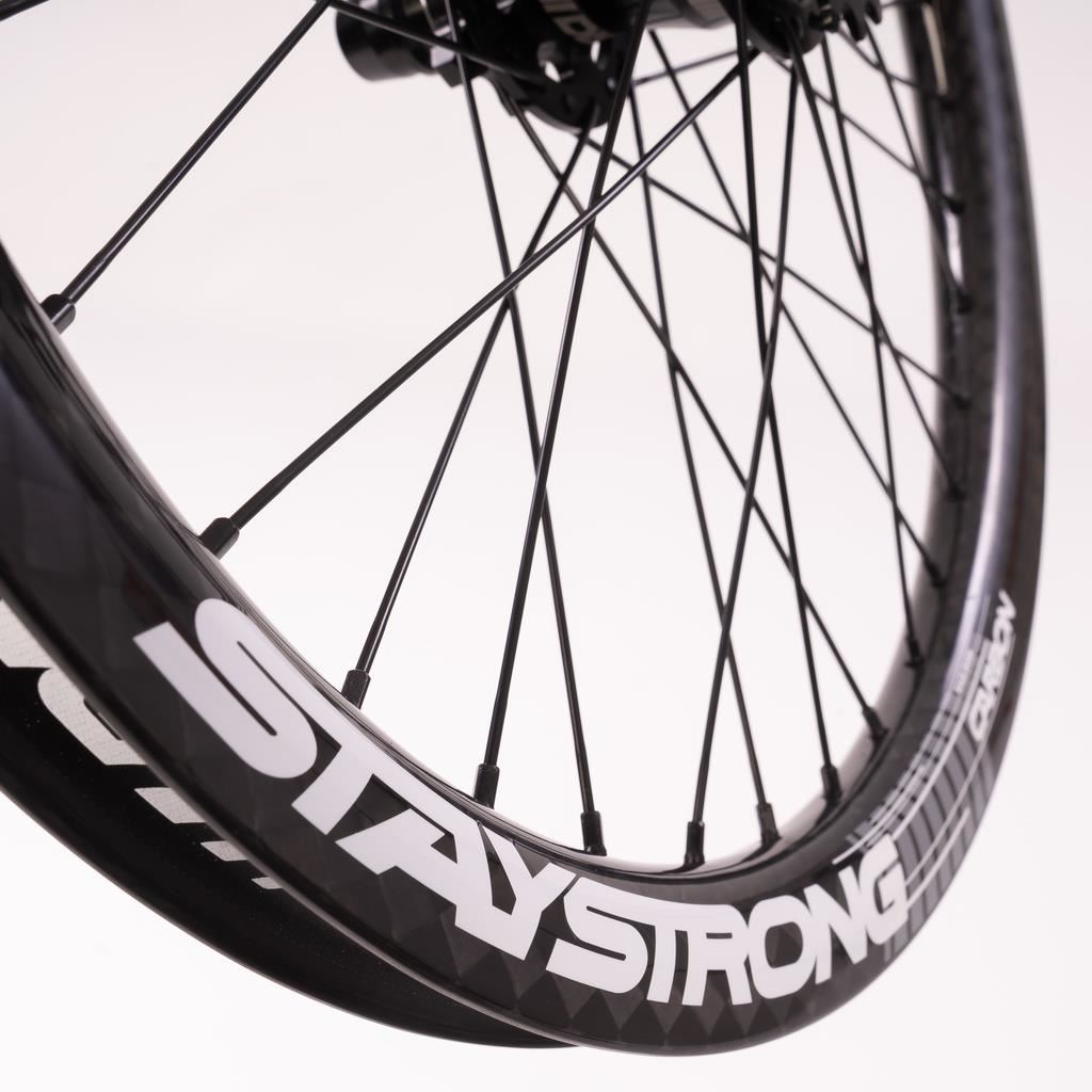 Stay Strong Carbon Race DVSN V3 20" Disc Race Wheelset - Carbon/ 1.75"