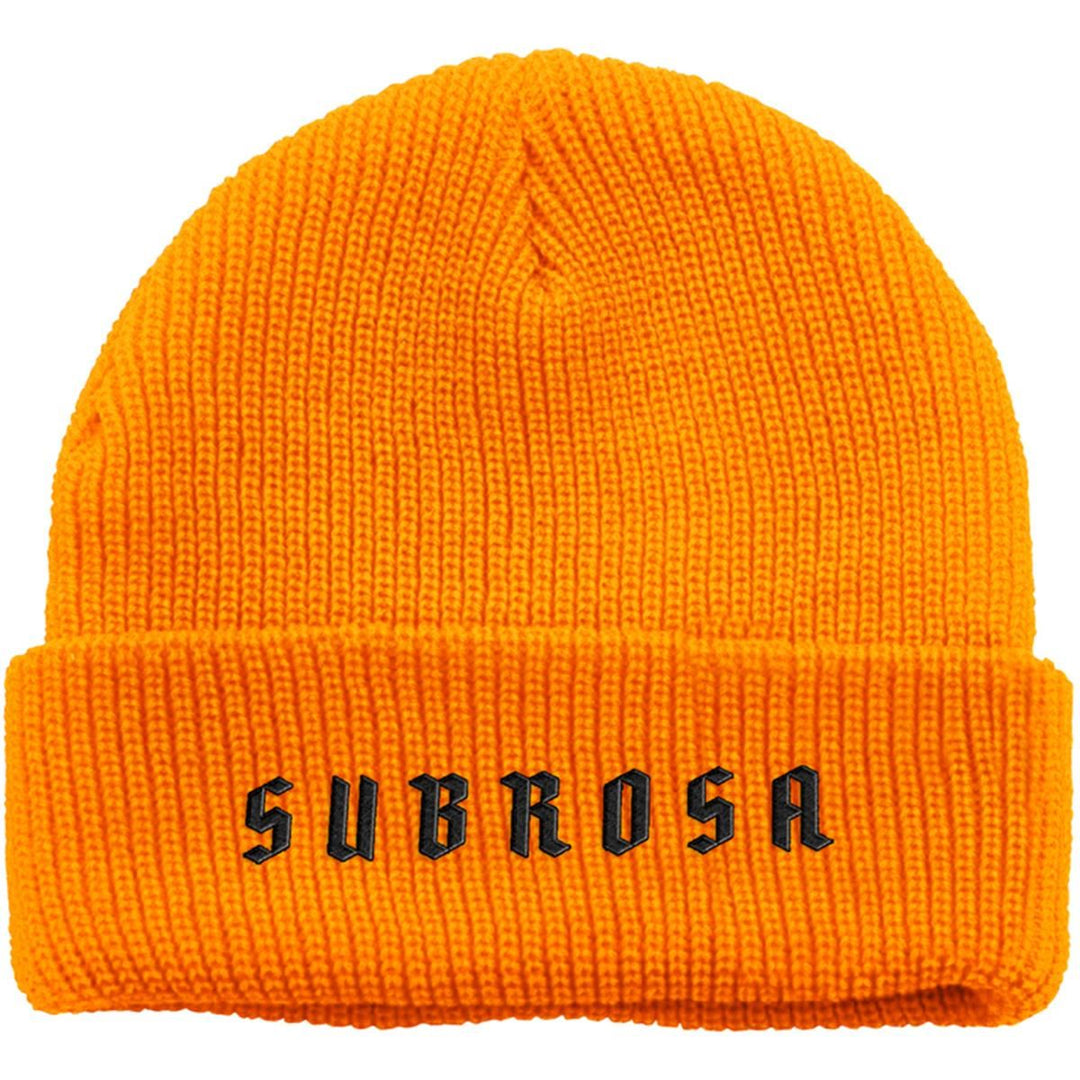 Subrosa Stout Beanie - Neon Orange