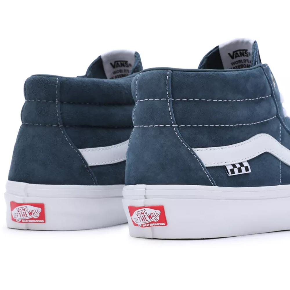 Vans Skate Grosso Mid Pig Suede - Blue/White