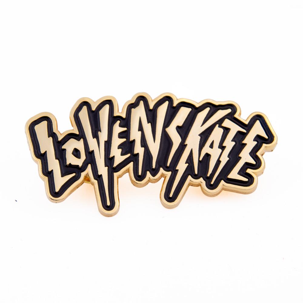 Lovenskate Pin - Gold