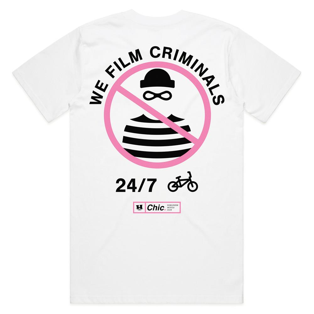 Chic x Help 'We Film Criminals' T-shirt - White