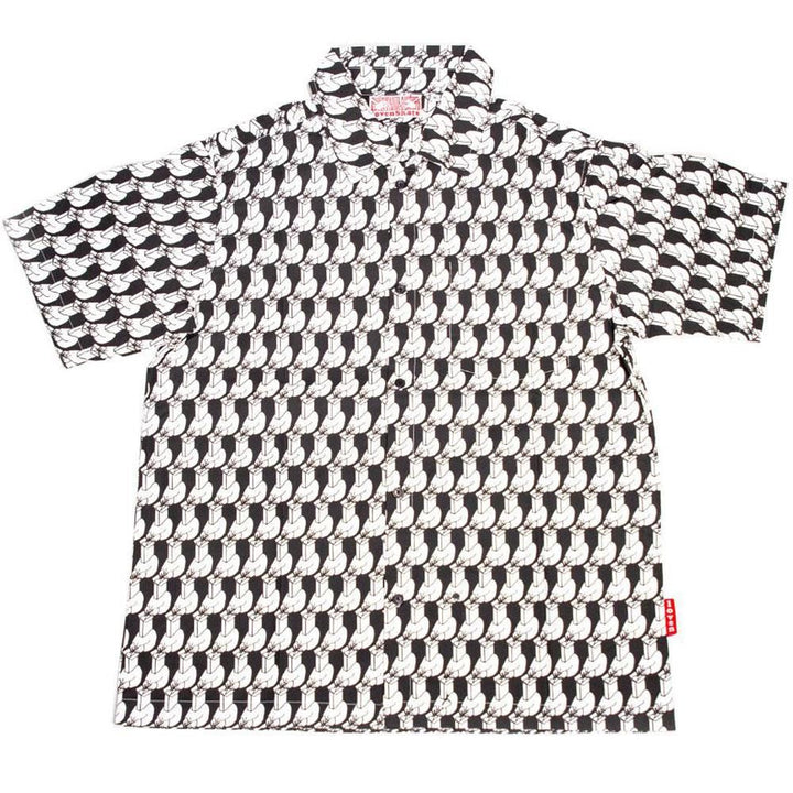 Lovenskate Let Others Open Your Mind Button-Up Shirt - Black/White