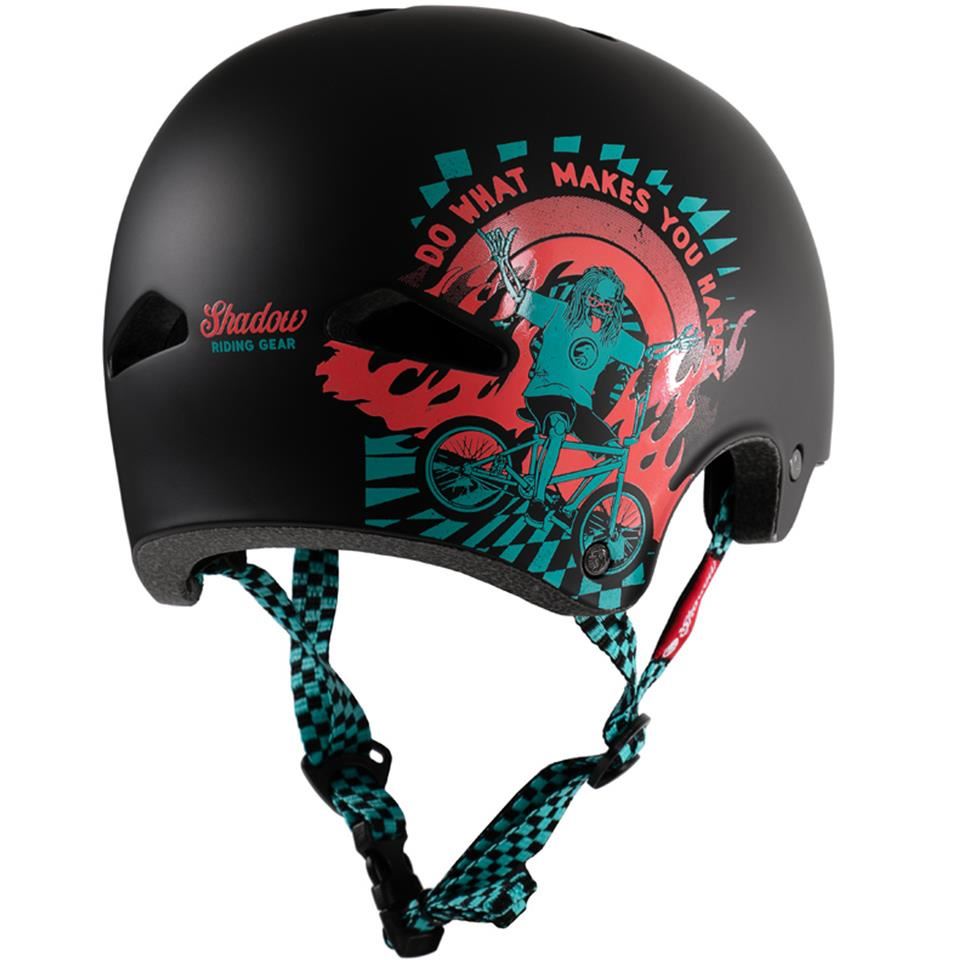 dough boy helmet motorcycle Shadow FeatherWeight In-Mold Big Boy V2 Helmet - Matte Black – Source BMX